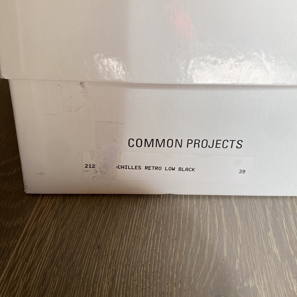 Common Projects Achilles Retro Low Black Leather Sneakers - Picture 9 of 9